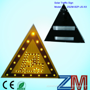 Solar Aluminum LED Flashing Outdoor Signs/ Warning Triangle Sign / Caution Sign